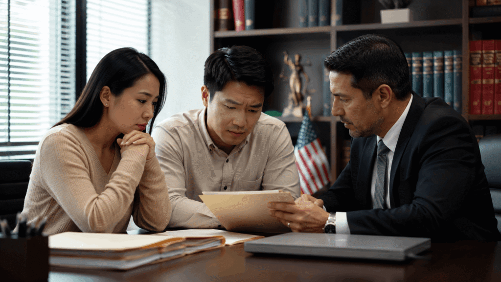 Solicitantes con I-485 pendiente revisando la nueva política de green card USCIS 2026 y opciones de mandamus