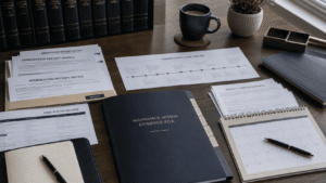 Organized evidence for a mandamus lawsuit involving an immigration delay